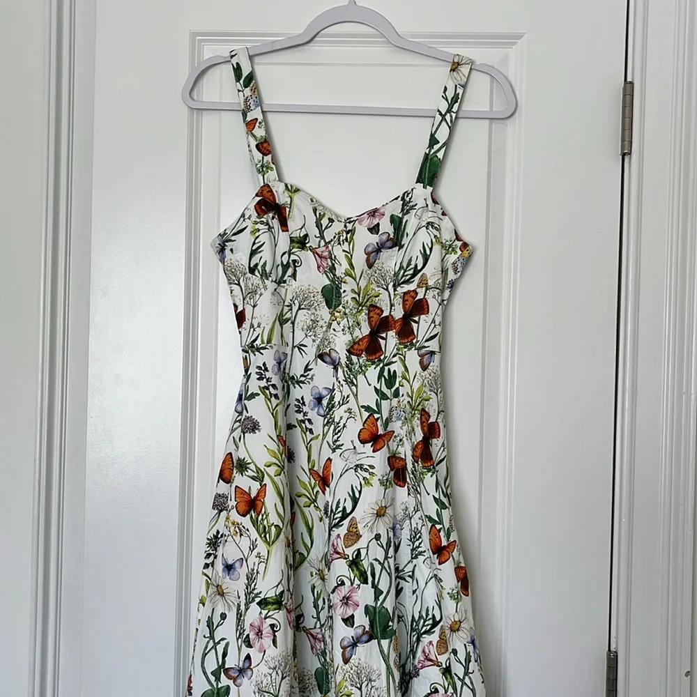 Avec Les Files Butterfly MIDI Dress - Picture 2 of 6